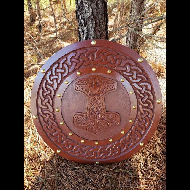 Thor&#39;s Hammer Mjolnir Viking Warrior Shield