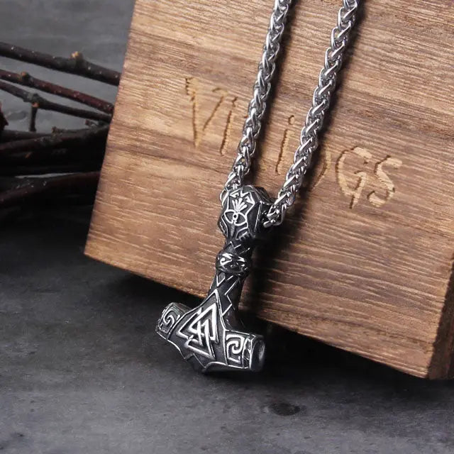 Thor&#39;s Hammer Pendant Necklace - Viking Heritage Store