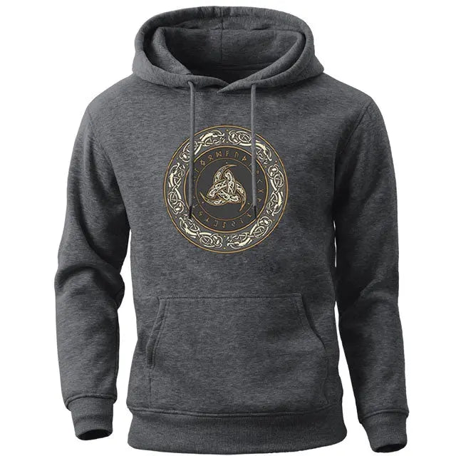 Triple Horn Hoodie - Viking Heritage Store