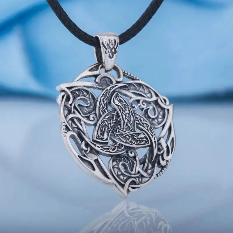 Triple Horn Necklace (Silver) - Viking Heritage Store