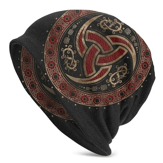 Triple Horn Odin Beanie - Viking Heritage Store