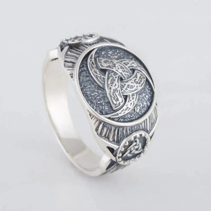 Triple Horn Ring (Silver) - Viking Heritage Store