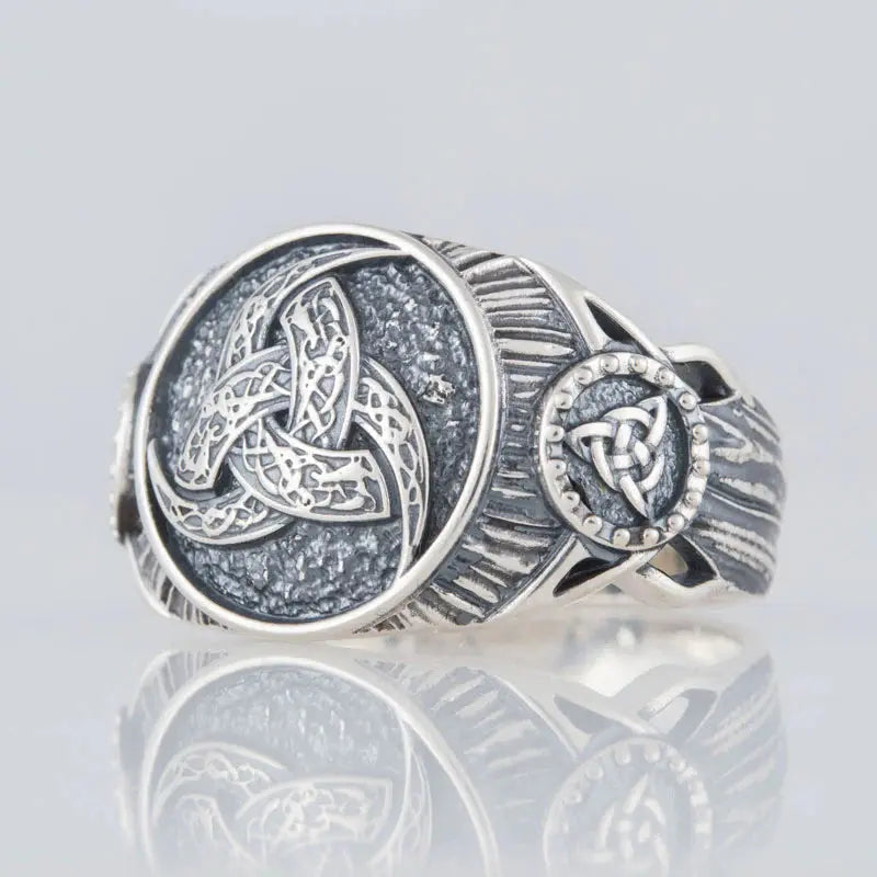 Triple Horn Ring (Silver) - Viking Heritage Store