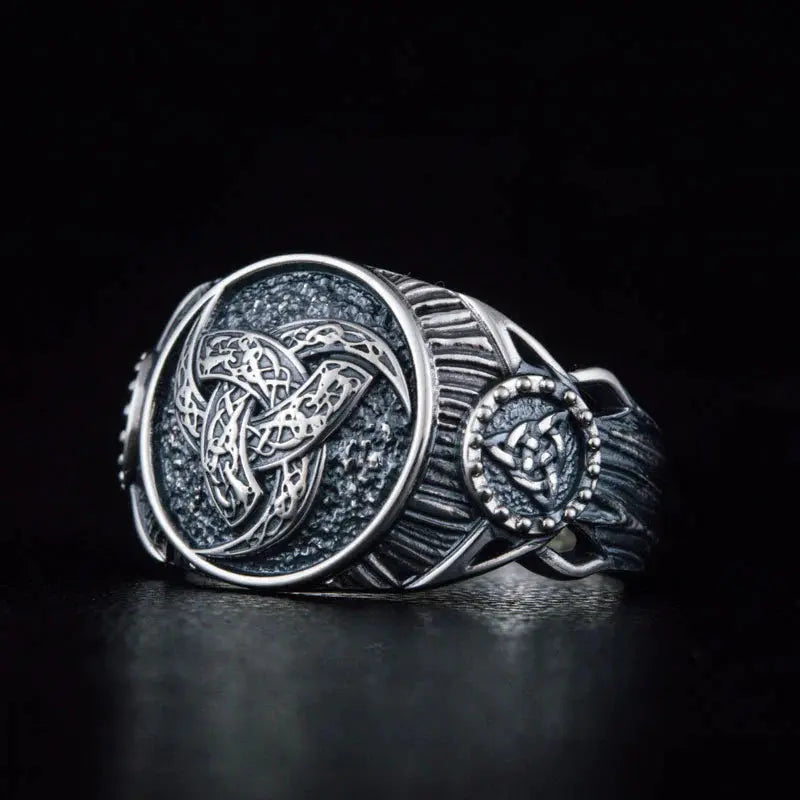 Triple Horn Ring (Silver) - Viking Heritage Store