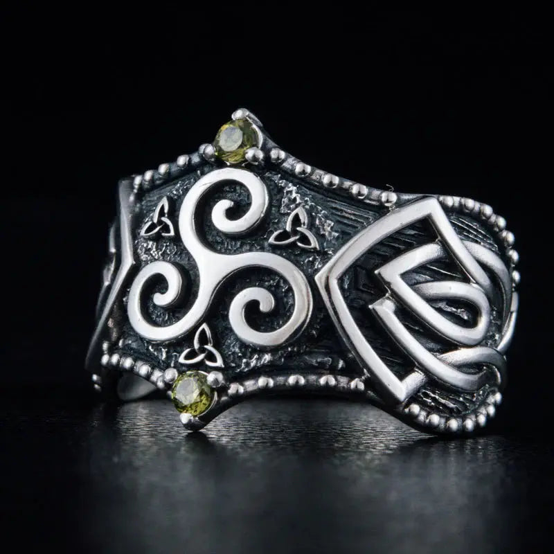 Triskele Ring (Silver) - Viking Heritage Store