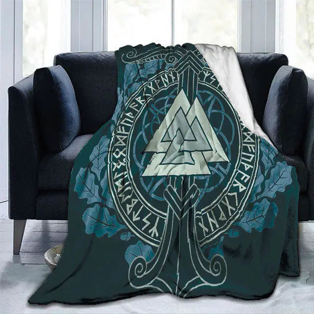 Valknut Blanket - Viking Heritage Store