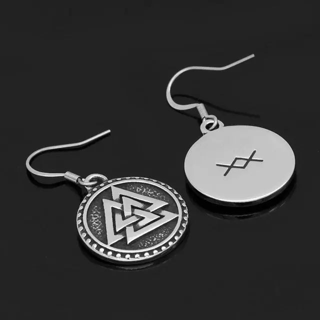 Valknut Earrings - Viking Heritage Store