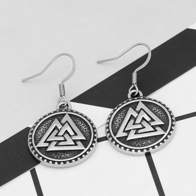 Valknut Earrings - Viking Heritage Store