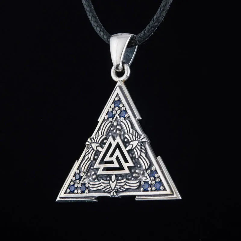 Valknut Necklace (Silver) - Viking Heritage Store