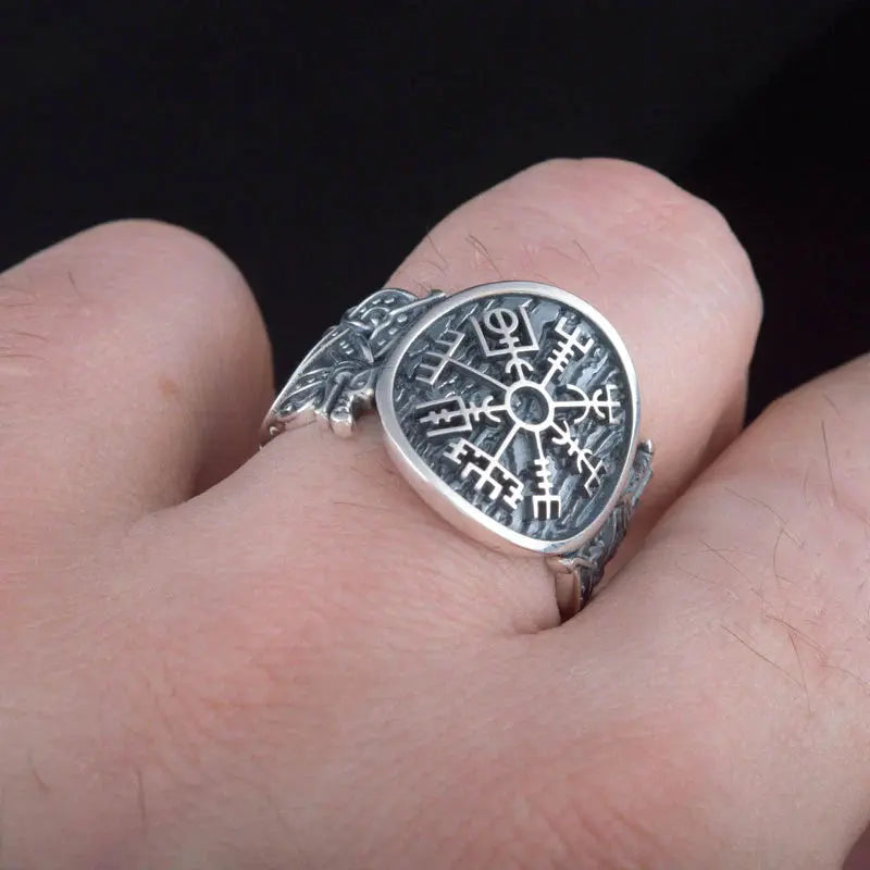 Vegvisir Ring (Silver) - Viking Heritage Store