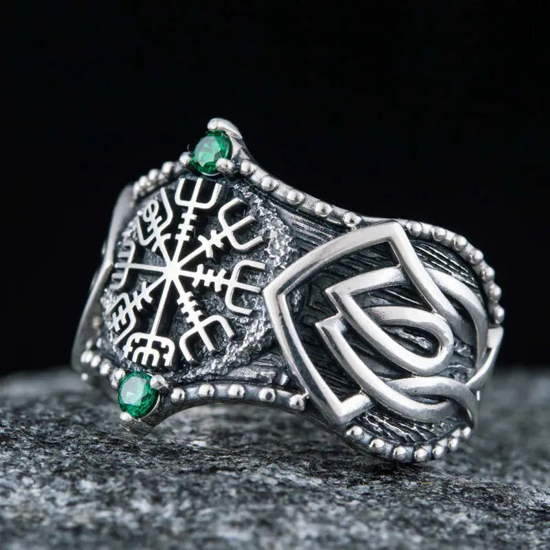 Vegvisir Ring (Silver) - Viking Heritage Store