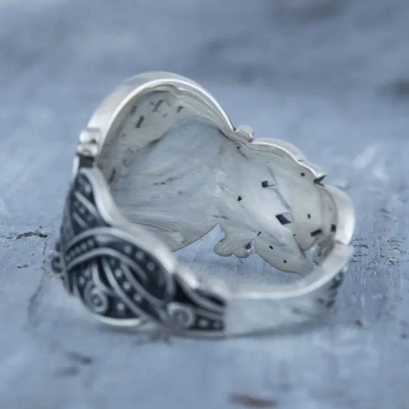 Vegvisir Ring (Silver) - Viking Heritage Store