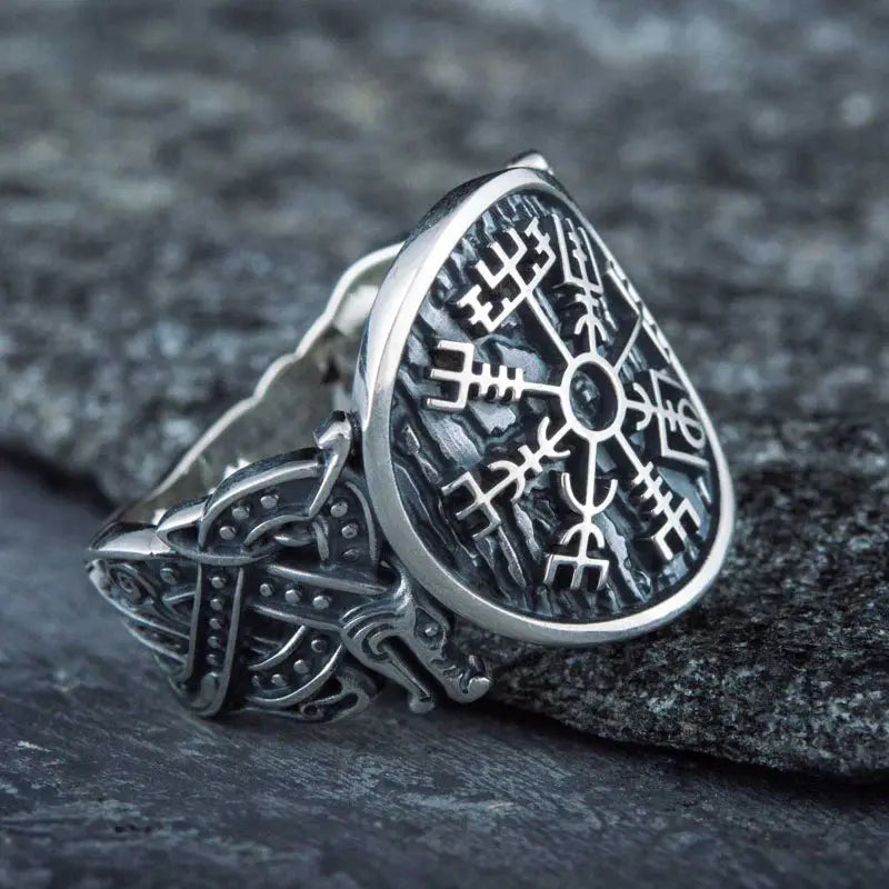 Vegvisir Ring (Silver) - Viking Heritage Store