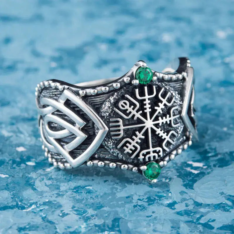 Vegvisir Ring (Silver) - Viking Heritage Store