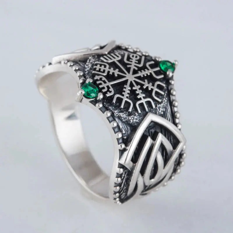 Vegvisir Ring (Silver) - Viking Heritage Store