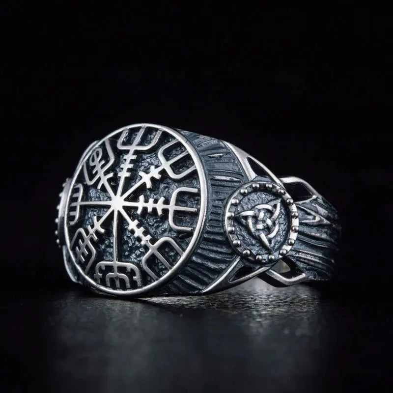 Vegvisir Ring (Silver) - Viking Heritage Store