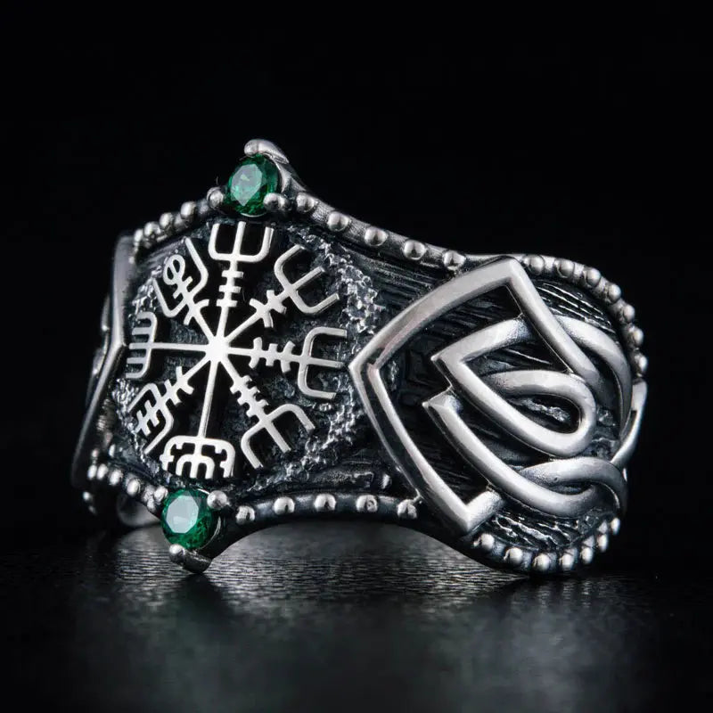 Vegvisir Ring (Silver) - Viking Heritage Store