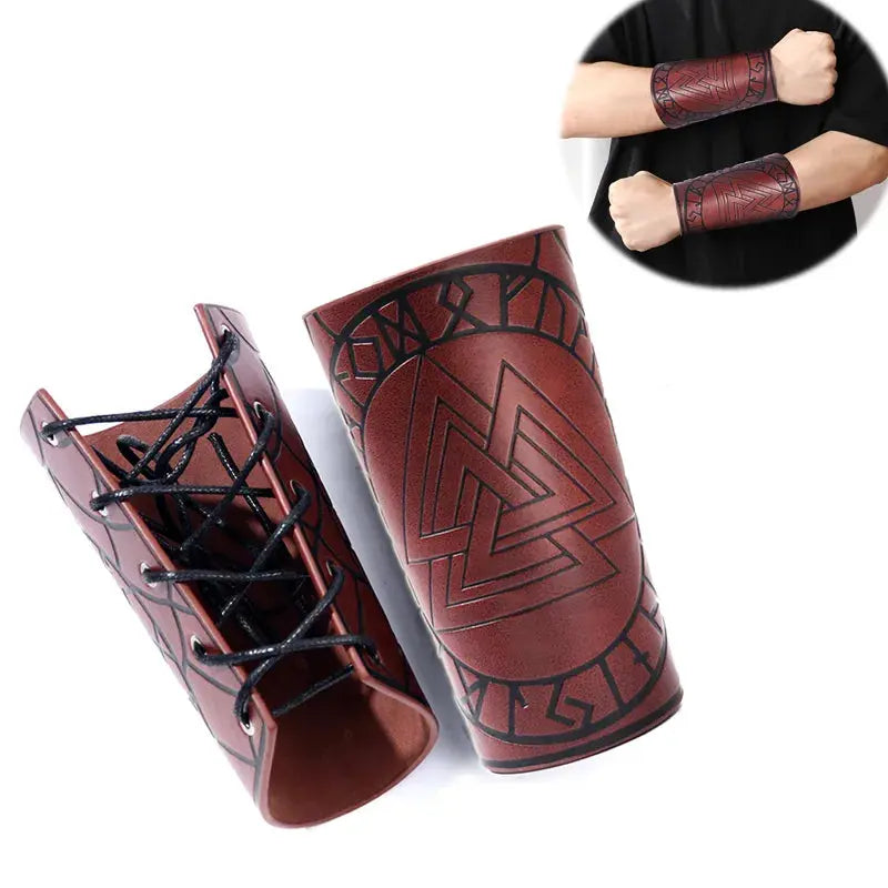 Viking Leather Cuffs-Viking Heritage Store
