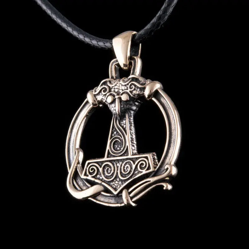 Viking Necklace Thor&#39;s Hammer (Bronze) - Viking Heritage Store