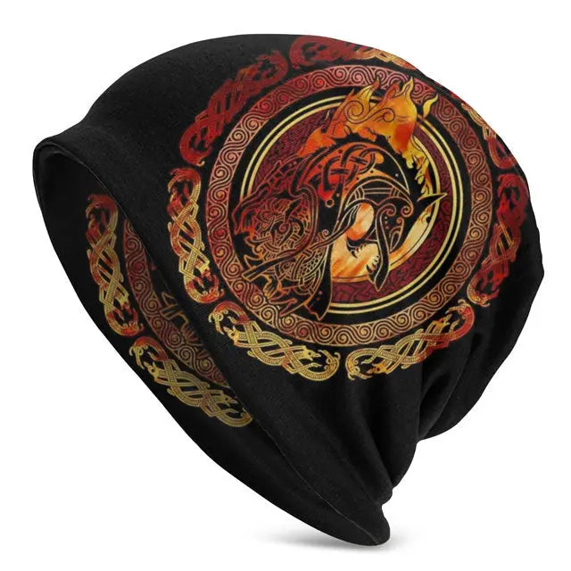 Berretto Lungo (Long Beanie) Vichingo Con Rune | Unisex, Stile Walhalla Thor Odino - Foto 5