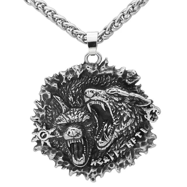 Wolf Pendant Necklace - Viking Heritage Store