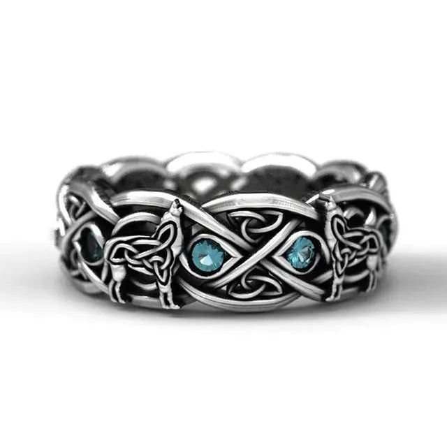 Wolf Wedding Ring - Viking Heritage Store