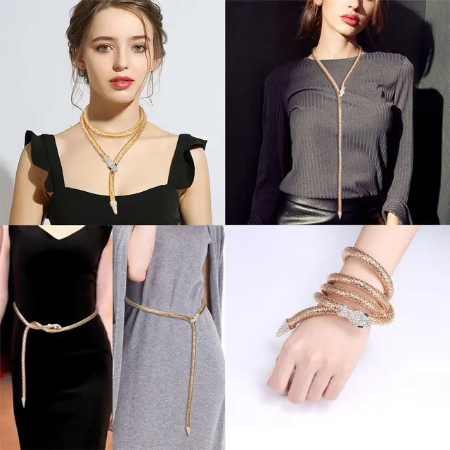 Women Snake Necklace - Viking Heritage Store