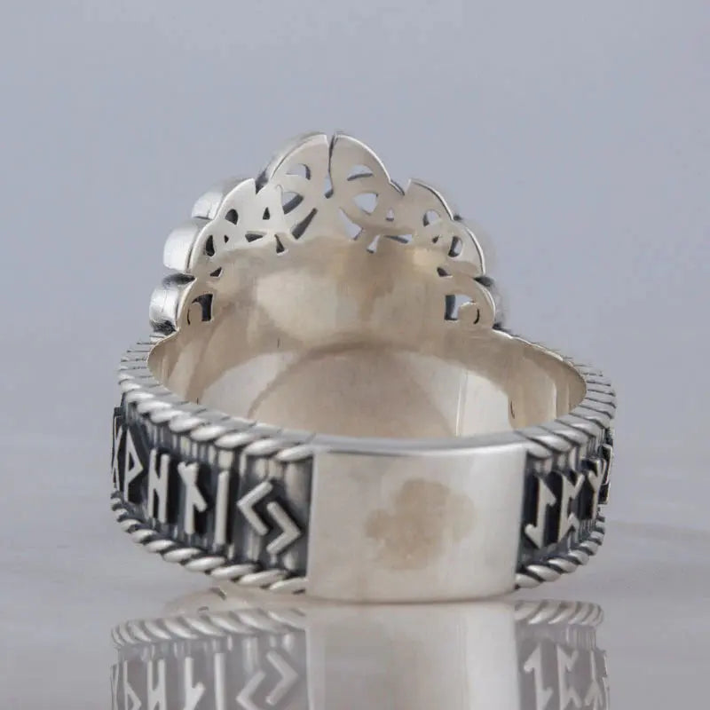 Yggdrasil Ring (Silver) - Viking Heritage Store