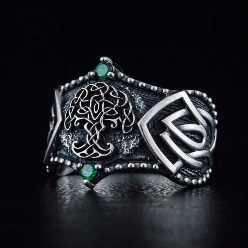 Yggdrasil Ring (Silver) - Viking Heritage Store