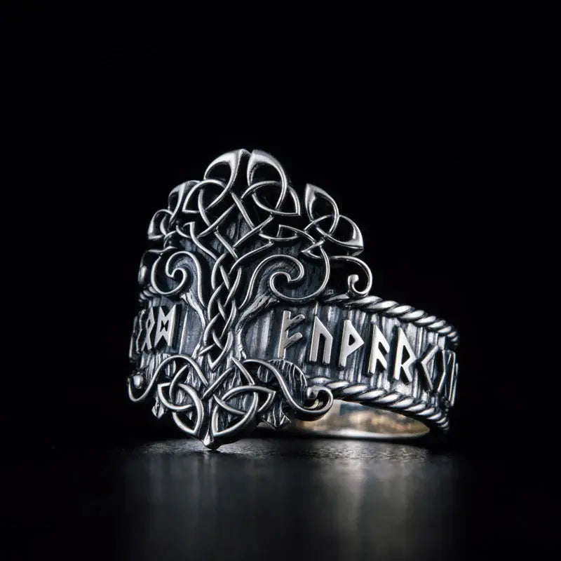 Yggdrasil Ring (Silver) - Viking Heritage Store