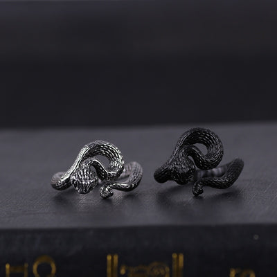 Black White Ring Snake - Viking Heritage Store