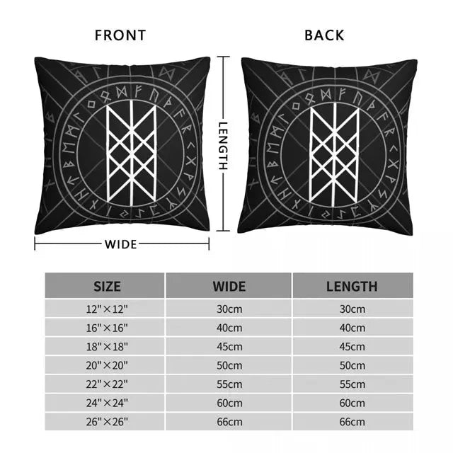Runes Pillow Case Viking Heritage Store