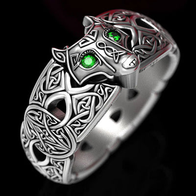 Celtic Wolf Ring - Viking Heritage Store