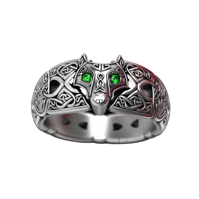 2-tone Celtic Wolf Ring, Sterling & 10K Gold Wolf Ring, Wolf Wedding Ring,  Norse Ring, Viking Ring, Viking Wolf Ring, Men's Wolf Ring, 1745 - Etsy | Wolf  ring, Rings for men,