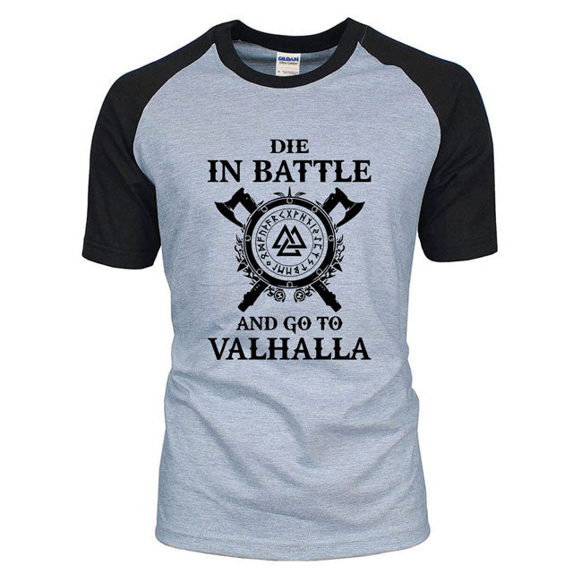 Die In Battle And Go To Valhalla Shirt - Viking Heritage Store