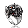 Silver Dragon Ring - Viking Heritage Store