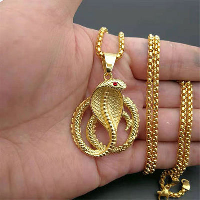 Gold Snake Necklace - Viking Heritage Store