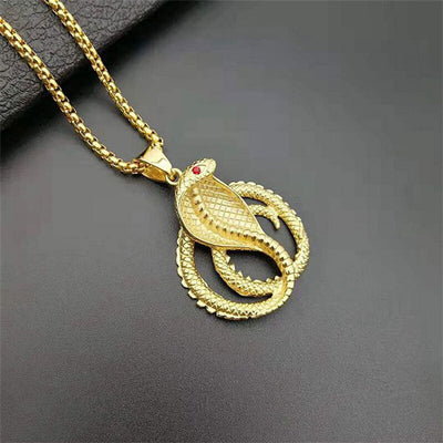 Gold Snake Necklace - Viking Heritage Store
