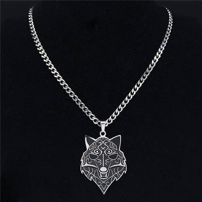 Iced Out Wolf Pendant - Viking Heritage Store