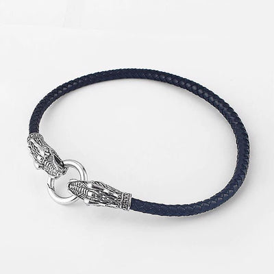 Leather Snake Choker Necklace - Viking Heritage Store