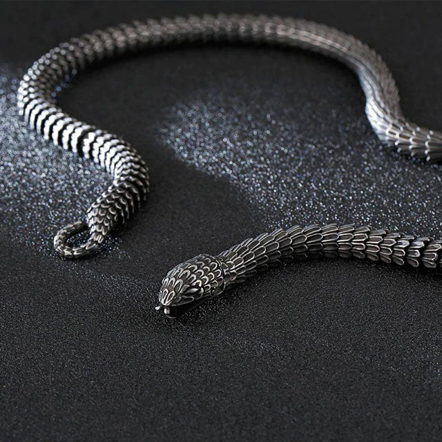 Men's Sterling Silver Snake Necklace - Jewelry1000.com | Snake necklace  silver, Sterling silver snake necklace, Sterling silver mens