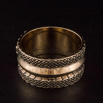 Geri And Freki Ring (Solid Bronze) - Viking Heritage Store