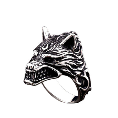 Fenrir Wolf Fear Ring - Viking Heritage Store