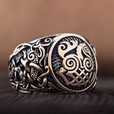 Sleipnir Ring (Solid Bronze) - Viking Heritage Store