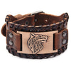 Fenrir Leather Bracelet - Viking Heritage Store