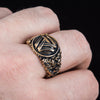 Valknut Ring (Solid Bronze) - Viking Heritage Store