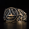 Valknut Ring (Solid Bronze) - Viking Heritage Store
