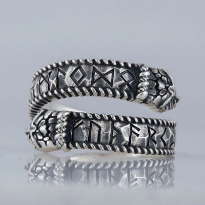 Ouroboros Ring (Silver) - Viking Heritage Store