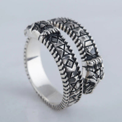 Ouroboros Ring (Silver) - Viking Heritage Store