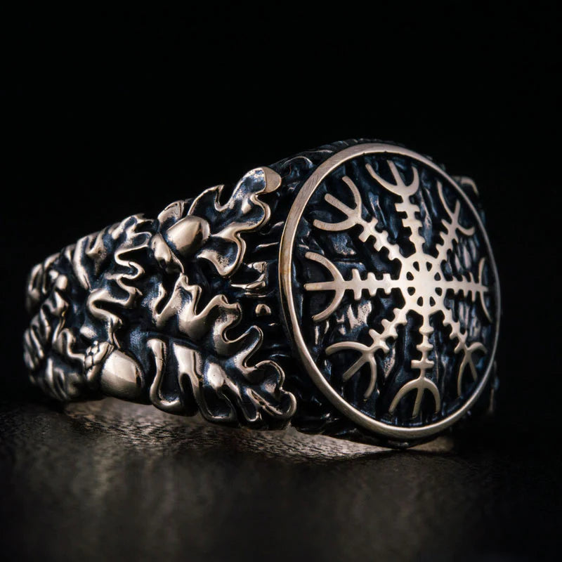 Aegishjalmur Ring (Solid Bronze) - Viking Heritage Store